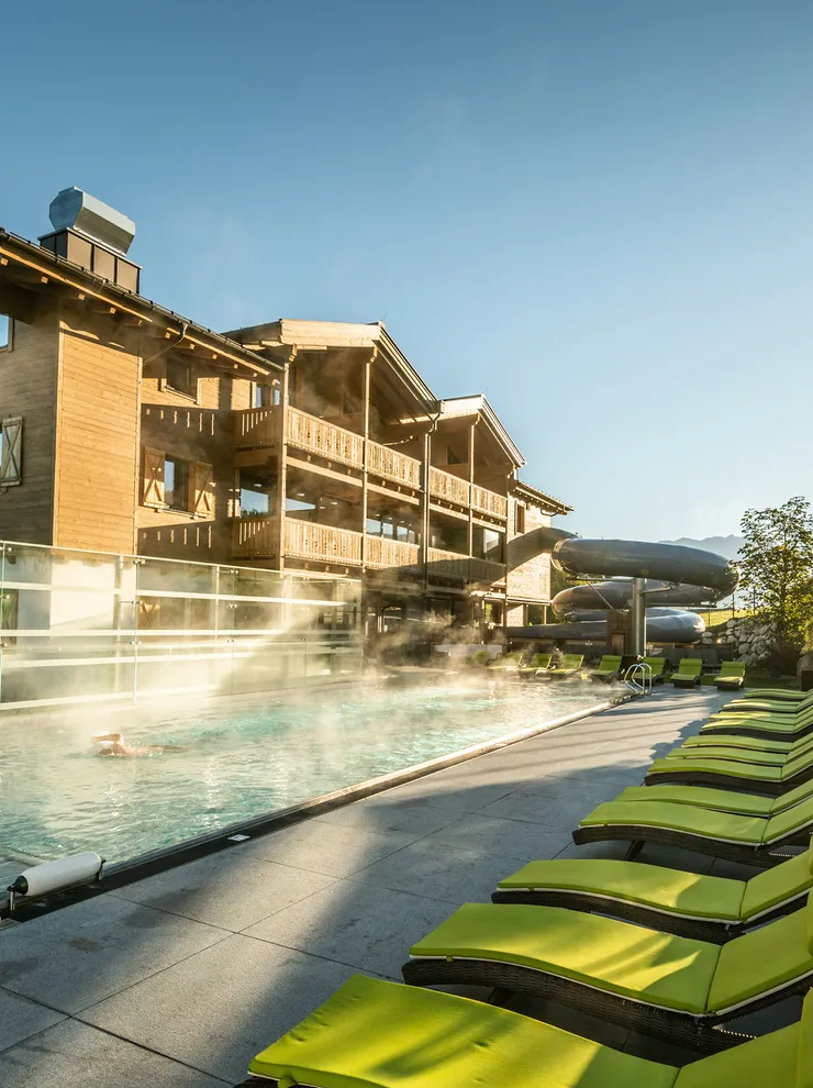 Outdoor-Pool in der Riederalm Leogang