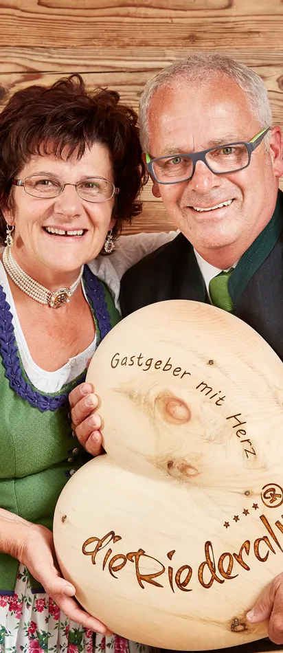 Gastgeberpaar Friedl und Elfriede in der Riederalm