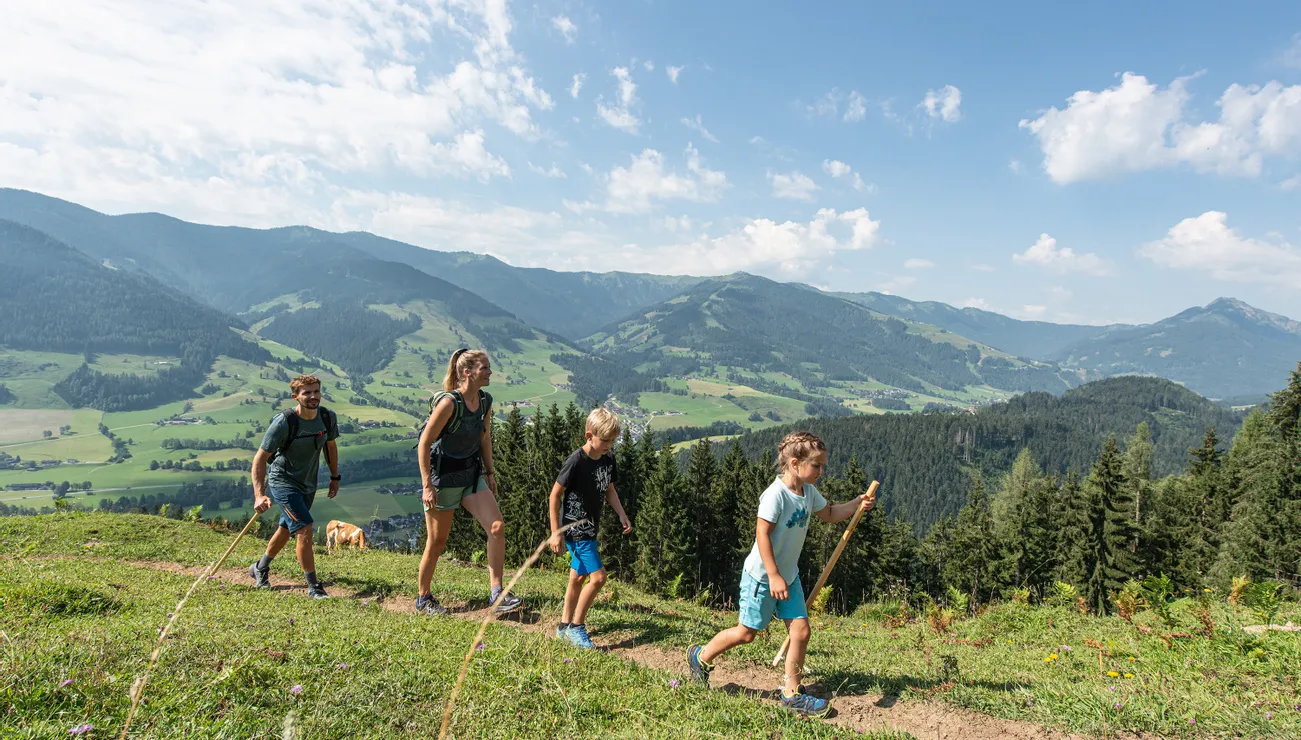 Wandern in Leogang Saalfelden Umgebung der Riederalm