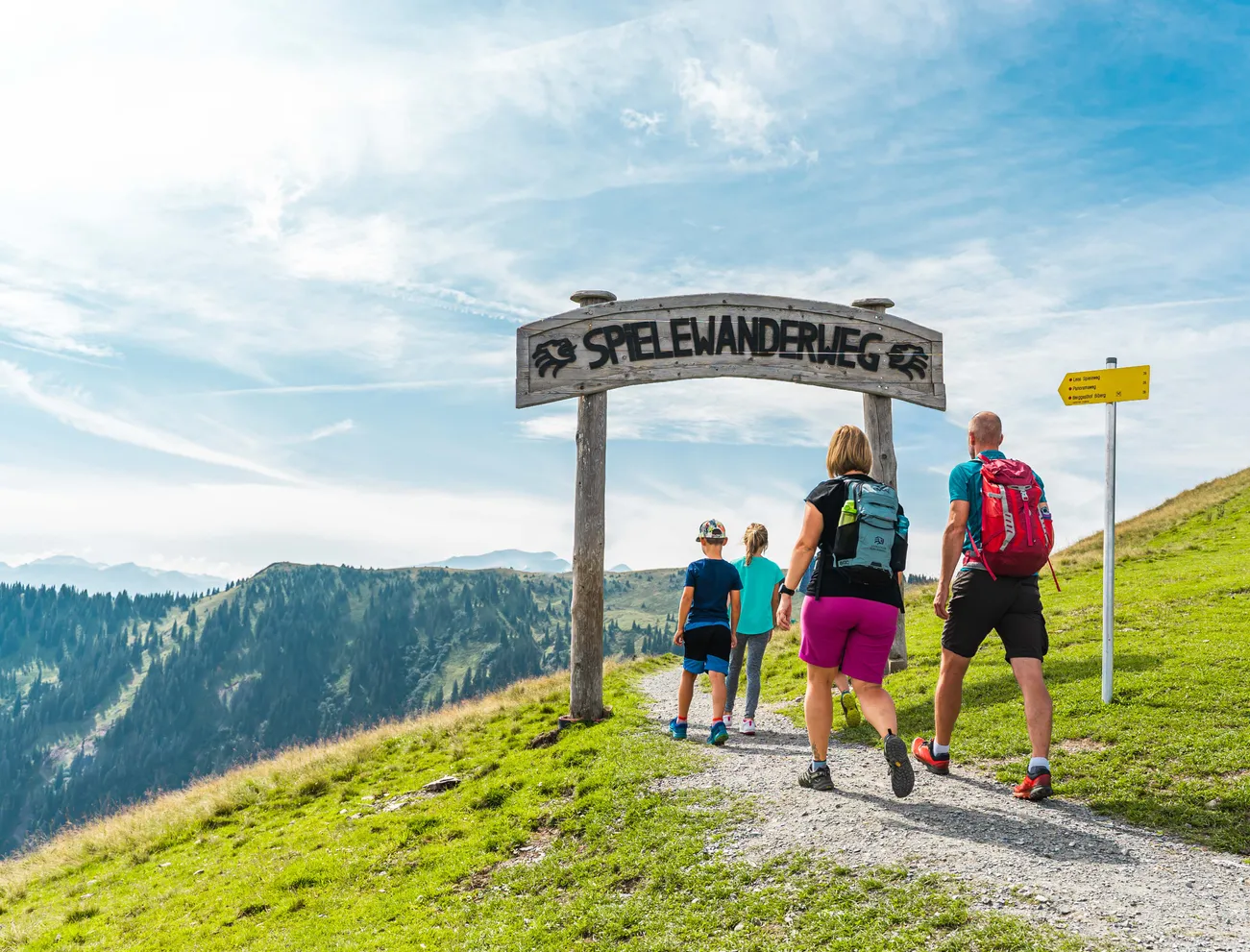 Familienausflug im Sommer in Leogang