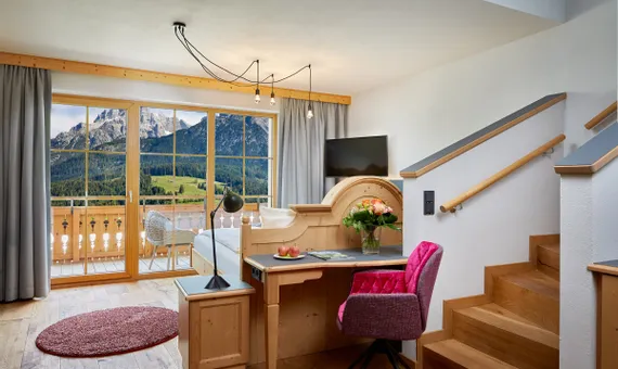 Stairs in the Stoaberg family studio