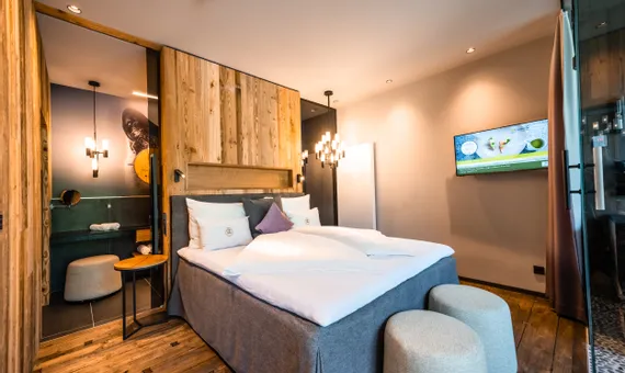 Bed at Luxury Spa Penthouse