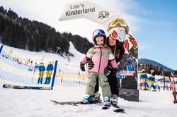 Children skiing in the region of Salzburg