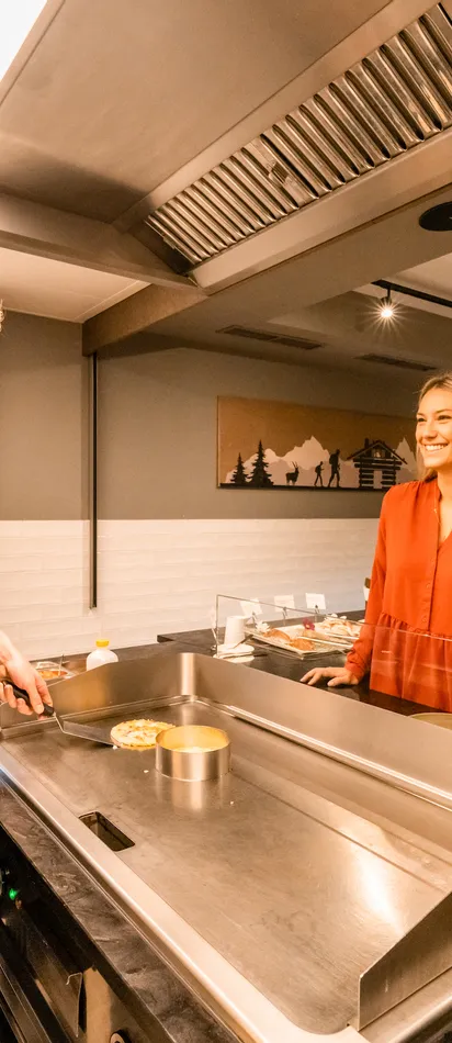 Frühstückseier im Riederalm Restaurant