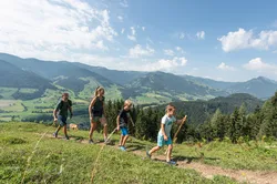 Family hike in the Salzburg mountains