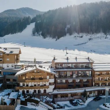 Die Riederalm im Winter in Leogang