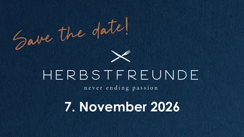 HERBSTFREUNDE Event am 7. November 2026 mit Hinweis zum Termin vormerken