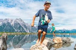 Family trip in summer in Leogang
