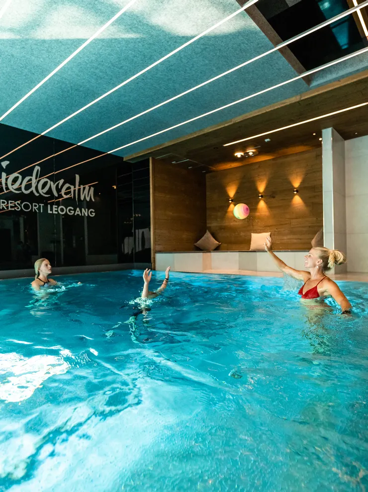 Indoor pool in the Riederalm