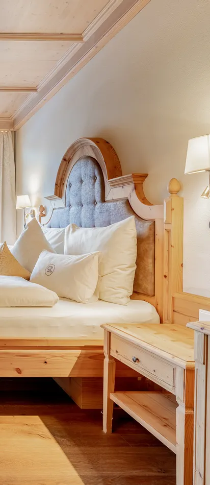 Bett in der Suite Landleben