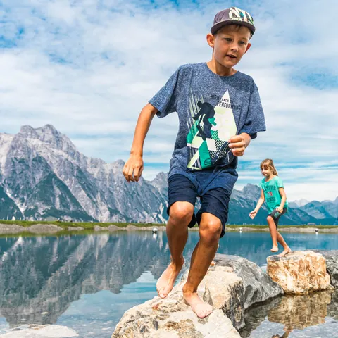 Familienausflug im Sommer in Leogang