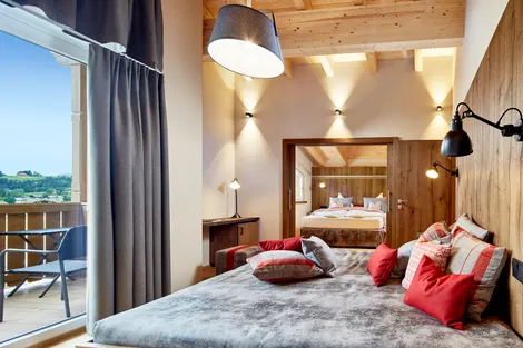 Cuddle area in the Penthouse Suite Hohen Salzburg